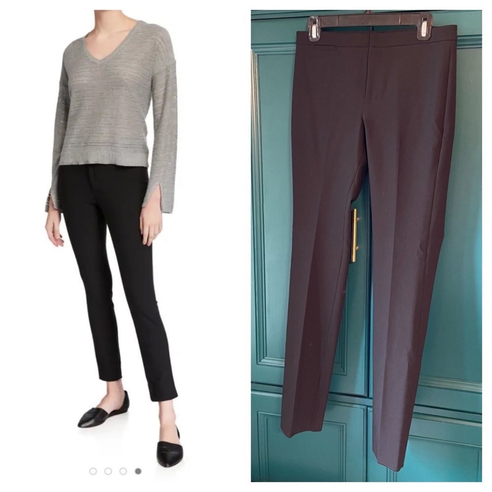 Vince Classic Black Pants Trousers Ankle Length sz 6